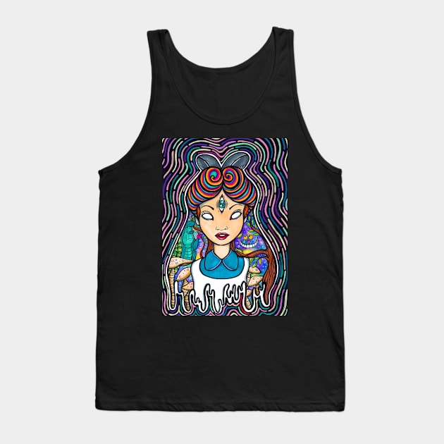 Alice Wonderful Trip Tank Top by asiancoffeegirl